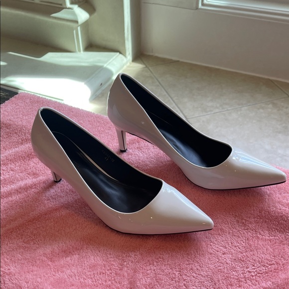Rainbow White Patent Heels - Picture 6 of 12